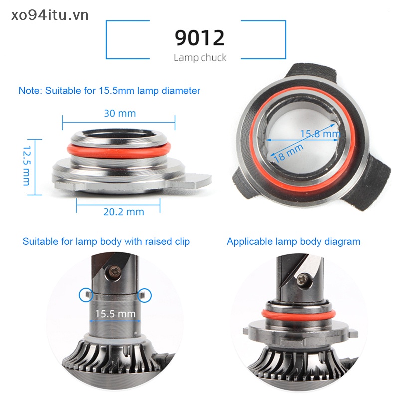 Xoitu Đế Kẹp Đèn Pha led h7-9005 / 9006 / 9012 / h11 / h7 / h4 / h3 / h1 Cho Xe Hơi vn