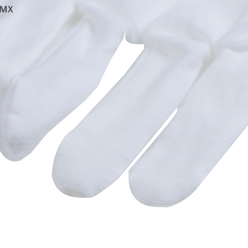 Mingxuan2 Găng Tay cotton Màu Trắng Độ Co Giãn Cao Dùng Làm Việc / Trang Sức / Đồng Xu vn