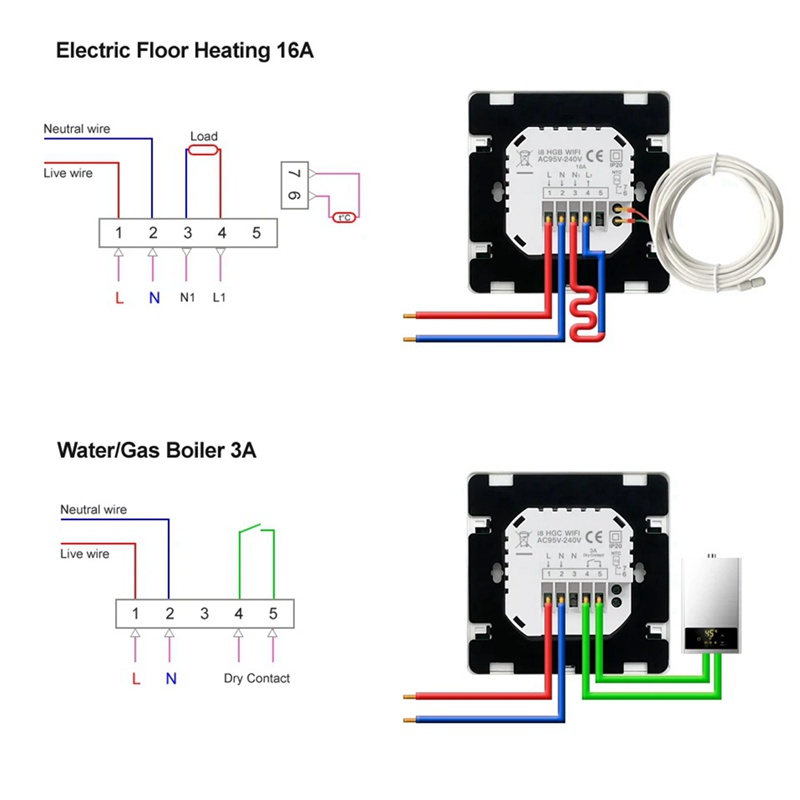 Tuya Thiết Bị Điều Khiển Nhiệt Độ Sàn Nhà Thông Minh wifi Cho yandex alice alexa