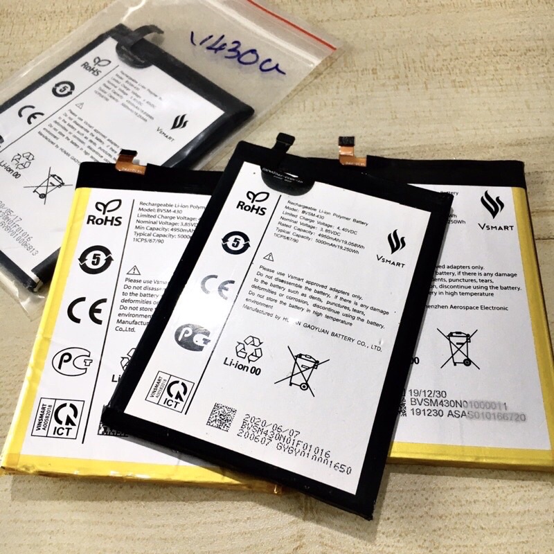 Pin Vsmart Joy 3 / Live 4 ( BVSM -430 ) ZIN Hàng Cao Cấp.