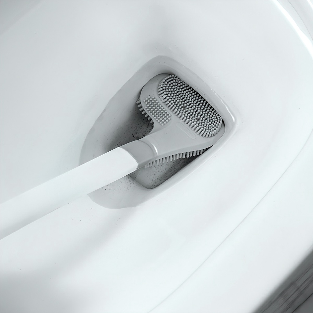 Chổi cọ nhà vệ sinh bồn cầu toilet đầu silicon hình cây gậy đánh golf - ARSE FANS