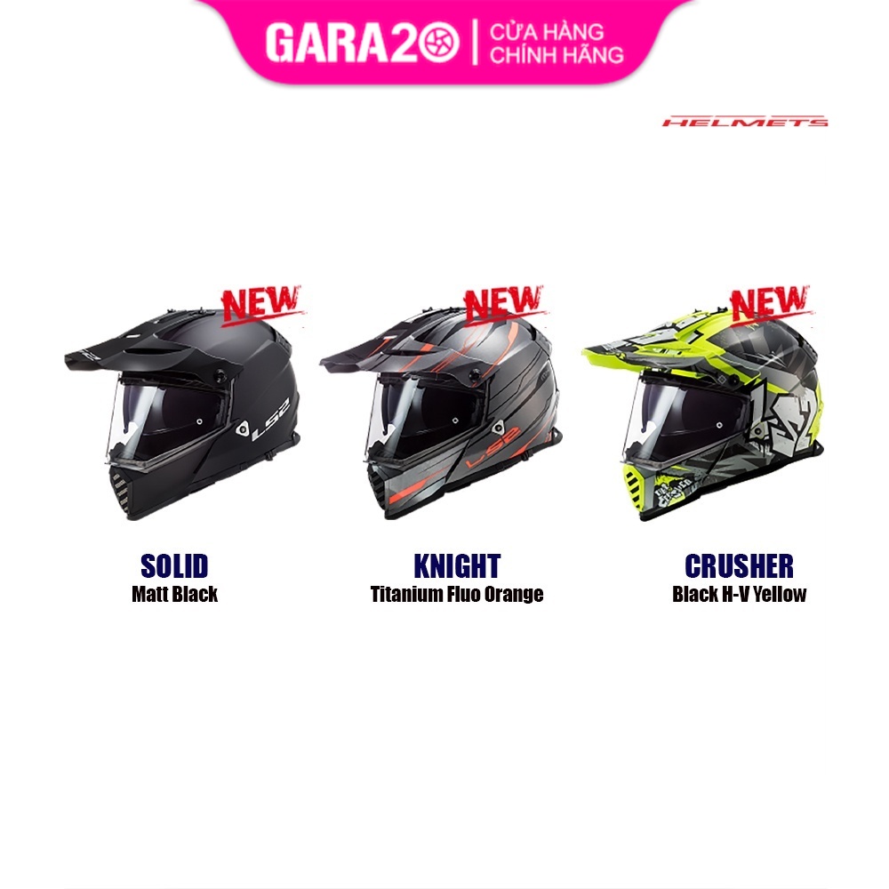 Mũ bảo hiểm Dual Sport LS2 MX436 Pioneer Evo - GARA20