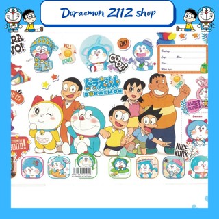 Combo 10 Bìa bao vở bao tập có sẵn bìa kiếng và nhãn tên Doraemon 170 x 210 mm
