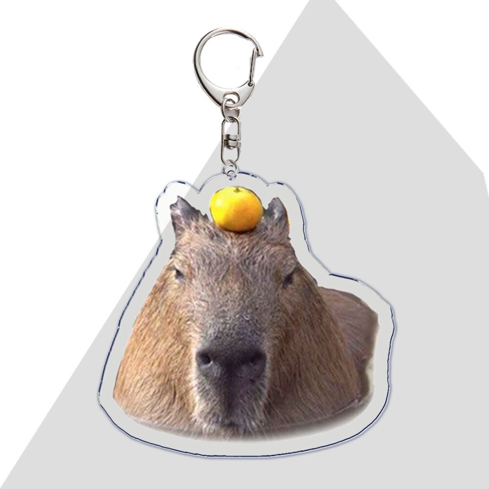 Móc khóa Cute Cartoon Animal Capybara Acrylic Hoạt Hình Động Vật Dễ Thương