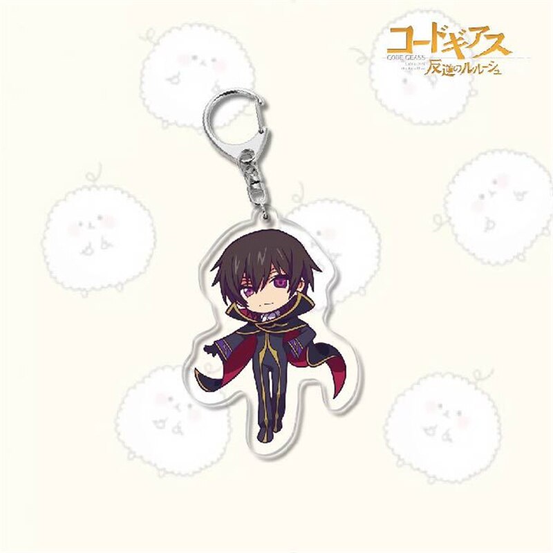 Móc khoá Japan Anime Code Geass Lelouch of the Rebellion Phụ Kiện Trang Trí Balo Túi xách in hình nhân vật 2 mặt rõ nét