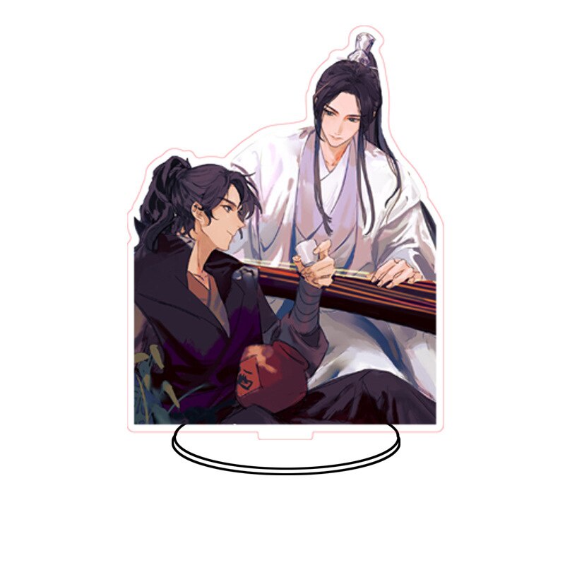 Mô hình Standee Husky và sư tôn mèo trắng của hắn để bàn tượng nhựa acrylic trong suốt Sở Vãn Ninh Mặc Nhiên