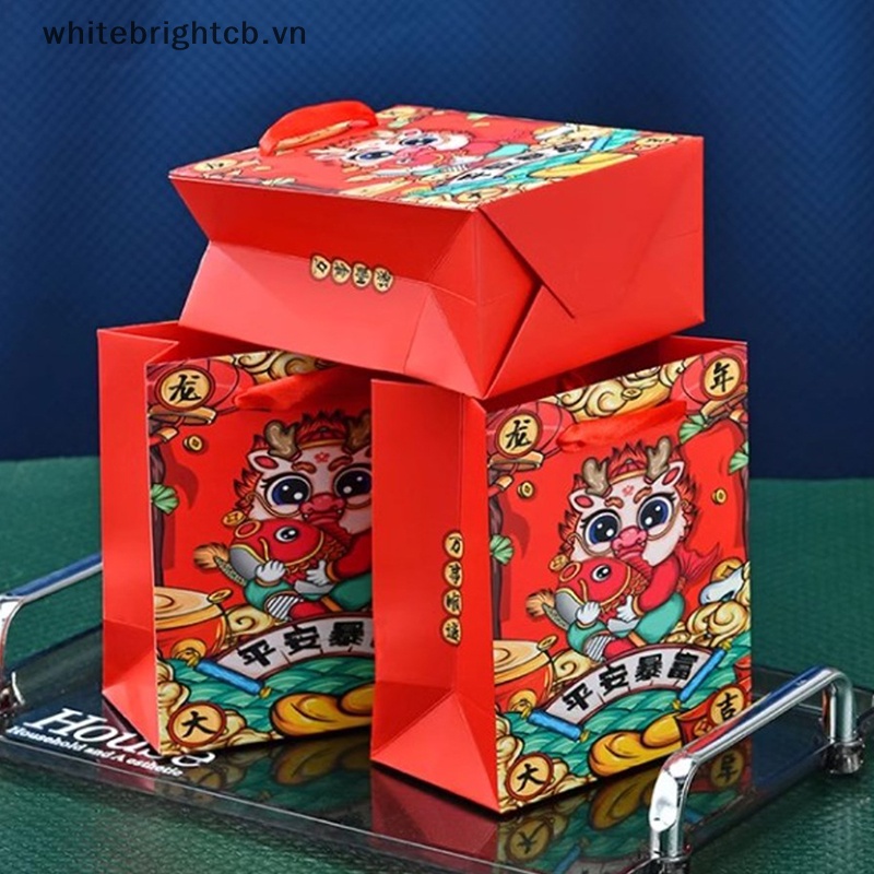 / / Cny Trang Trí / / Túi Gói Kẹo Quà Tặng Năm Con Rồng Phong Cách Trung Hoa gifg Có Tay Cầm Cho Bữa Tiệc.