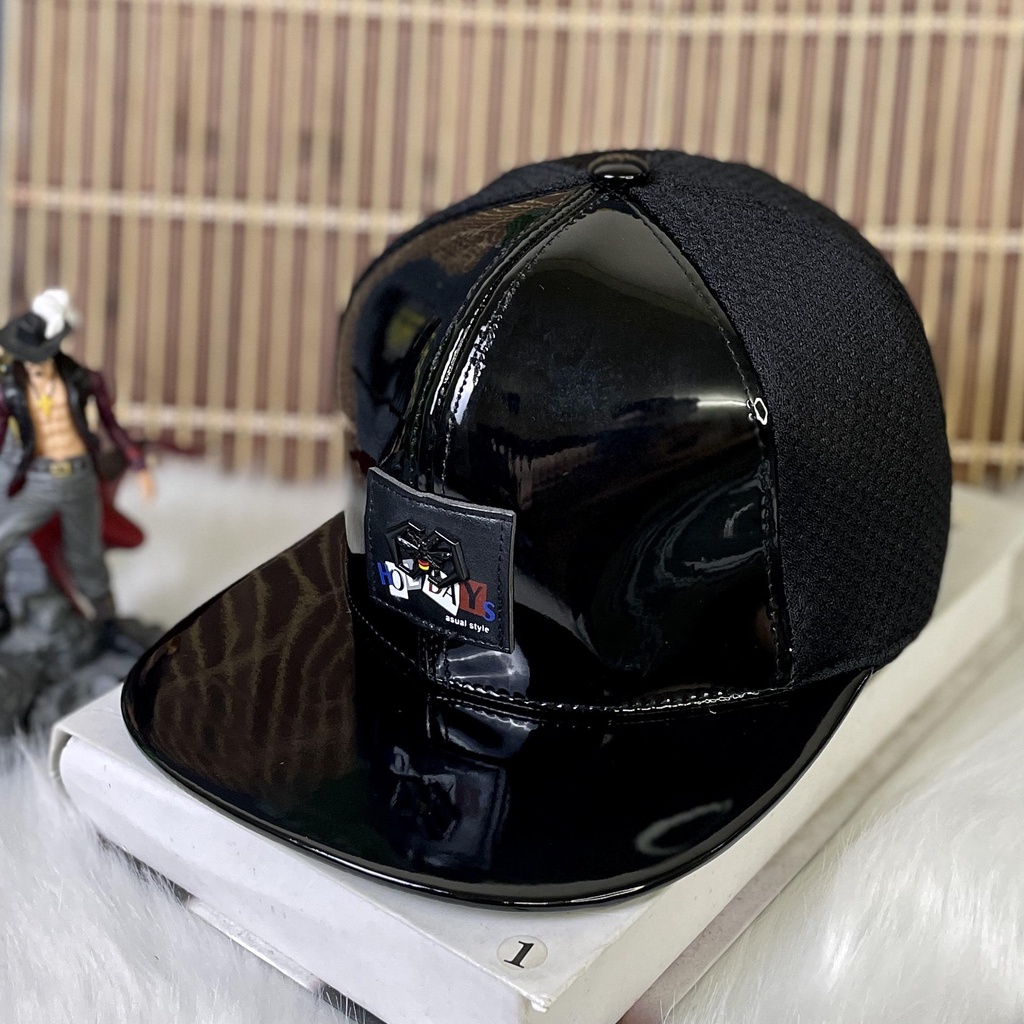 Nón Snapback thời trang nam, chất vải bóng thời thượng, tạo nên đẳng cấp
