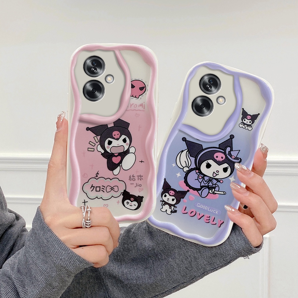 Ốp lưng Oppo A79 5G/A18/A38/A58/A78/A17/A17K/A5S/A7/A12/F9/A92/A52/A53/A54/A74/A95/A74 5G/A96/A76/A93/A94/A57/A77S/A16/A16K/A9 2020/A5 2020/A98 5G/A15S/A3S/A31 Melody Kuromi Phone Case KLM