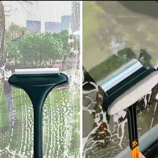 Cây Lau Kính cầm tay, đồ chùi kiếng mini 2 mặt, cây gạt nước cửa kính LivingC