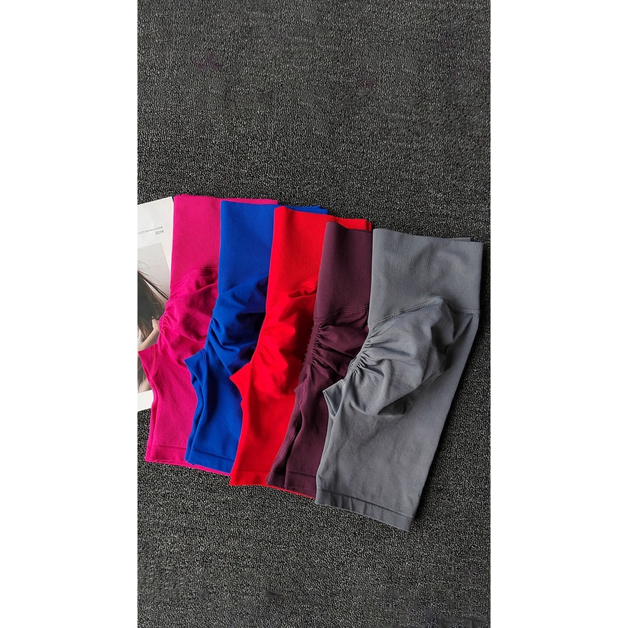 Quần Đùi Thể Thao Chạy Bộ Lưng Cao Nâng Mông Đẹp Mắt Cho Nữ