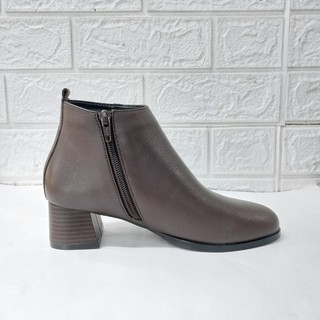 Boot ESSTRADA da, mũi tròn, gót trụ 5cm