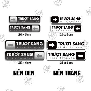 Bộ 2 miếng dán trượt sang dán cửa kính cửa lùa