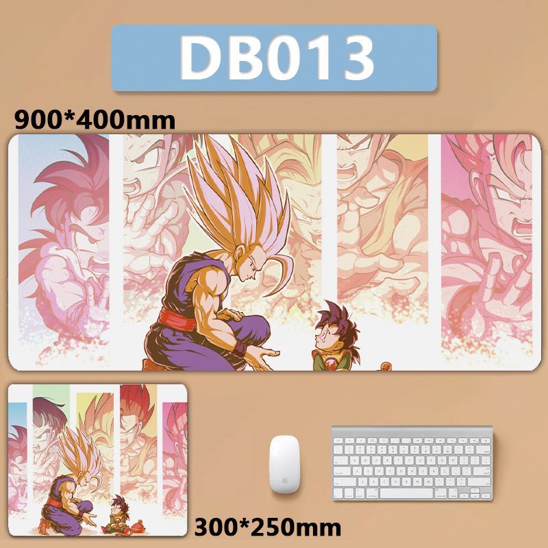 Tấm Lót Chuột Máy Tính Để Bàn Cỡ Lớn In Hình son goku super saiyan Trong anime dragon ball