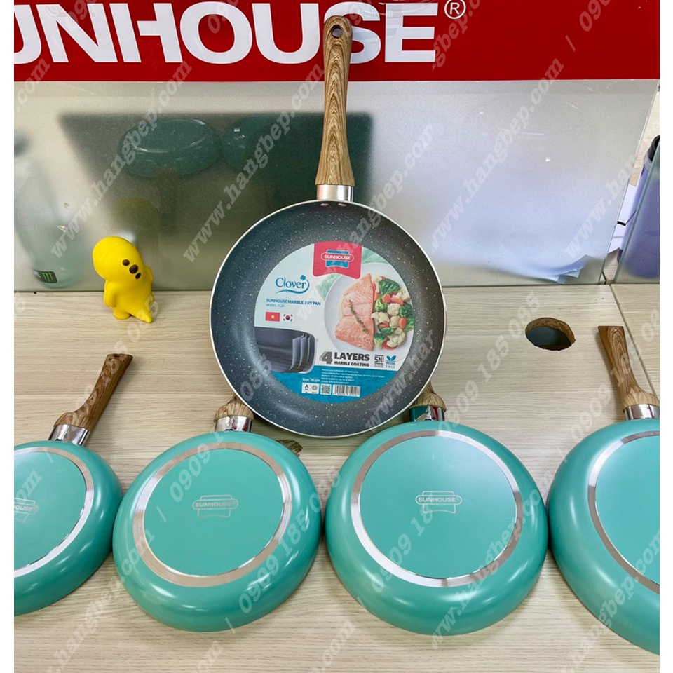 Chảo chiên chống dính Sunhouse đường kính 18cm, 20cm, 22cm, 24cm, 26cm, 28cm, 30cm