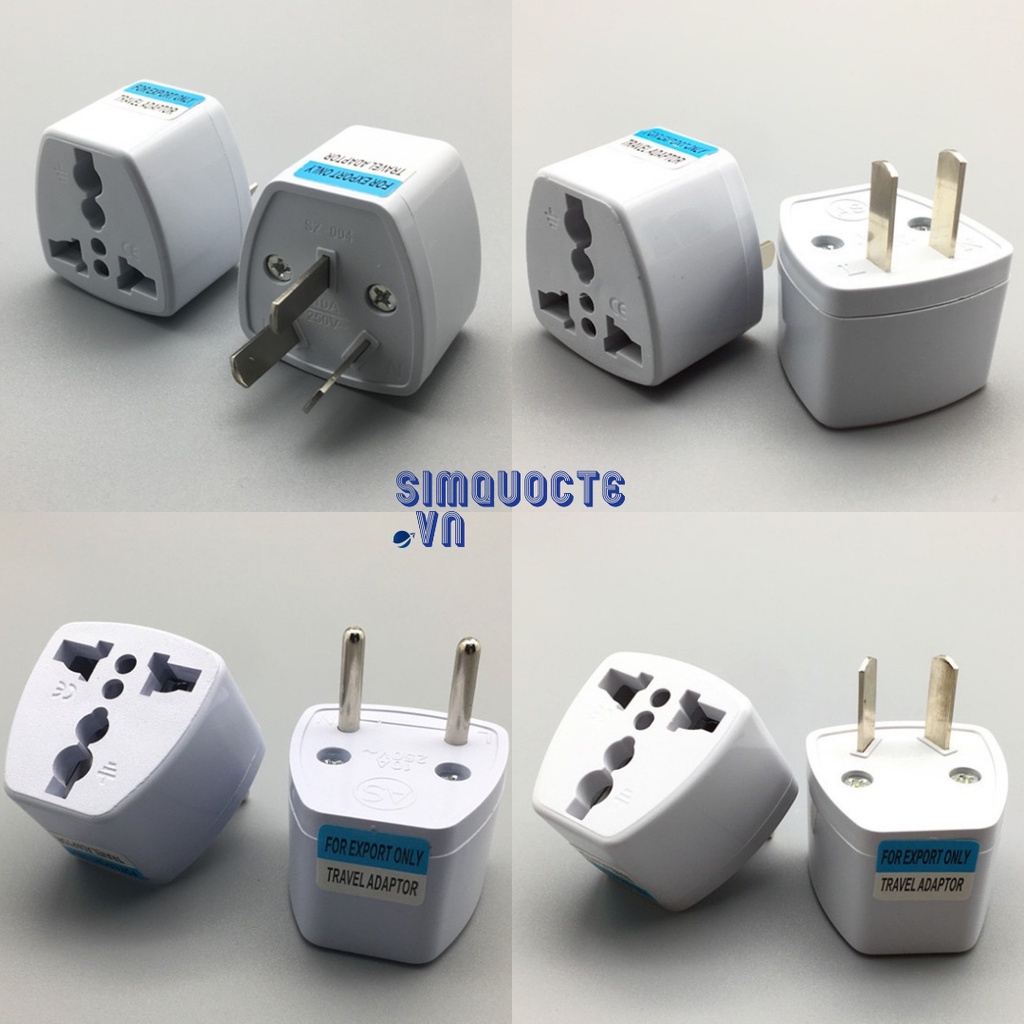 Ổ Cắm Điện Du Lịch Đa Năng ABS Chịu Nhiệt Tốt Ổ Cắm Chuyển Đổi Chuẩn Tất Cả Các Nước Nhỏ Gọn Mang Theo Du Lịch