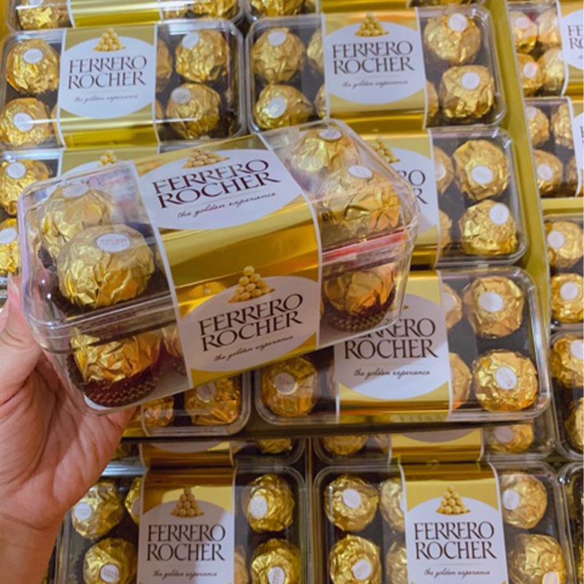 Kẹo Socola Ferrero Rocher Đức 16 Viên 200g BÁNH KẸO TẾT K23 - STORE GIA NGÂN