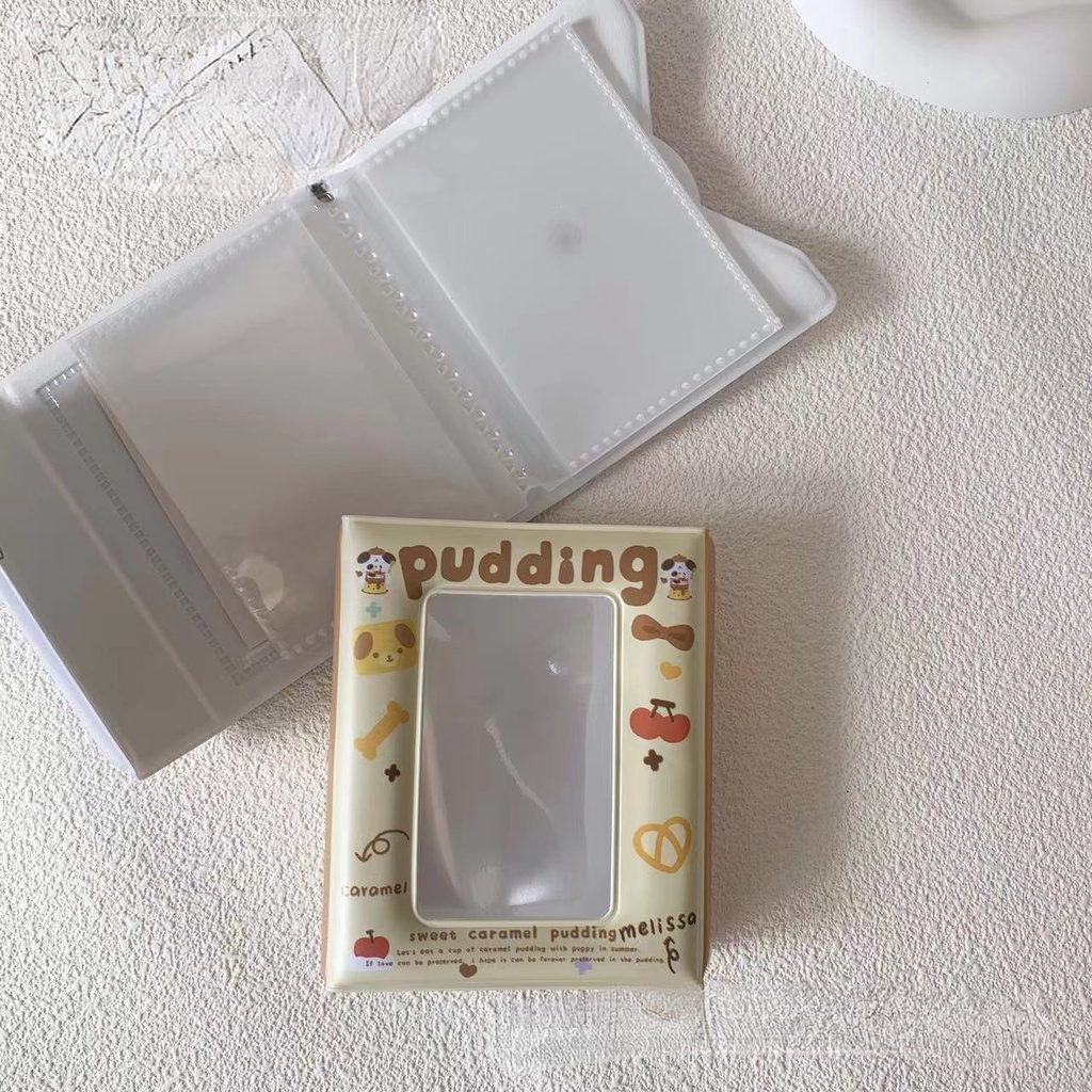Cuốn album Đựng Thẻ idol Cỡ Nhỏ Ba inch Mềm Mại Hình Chú Cún Dễ Thương