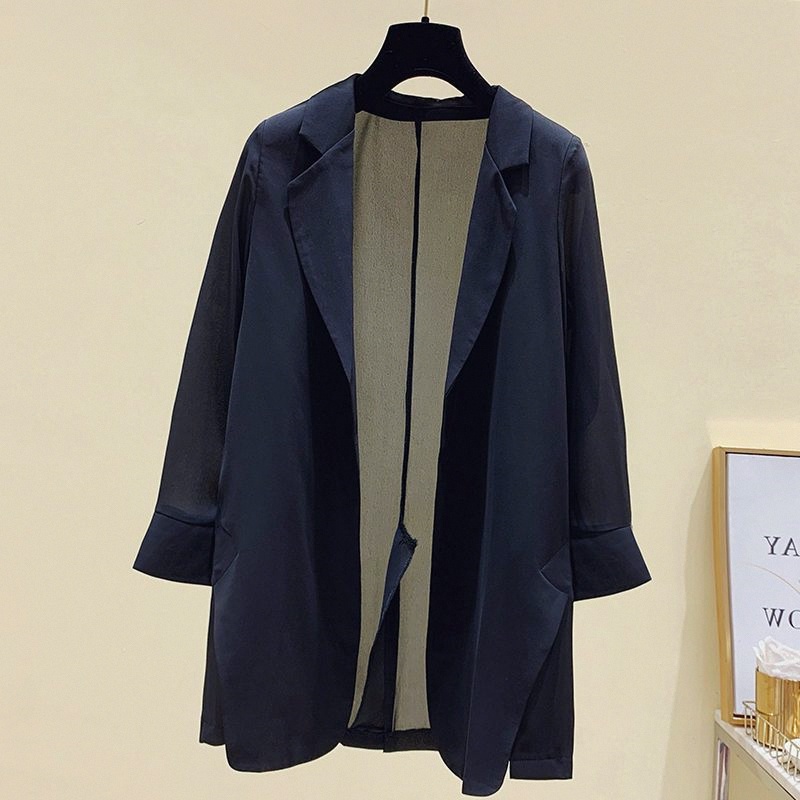 Áo Khoác Vest Vải Voan Mỏng Phong Cách Hàn Quốc Thời Trang Xuân Hè Cho Nữ