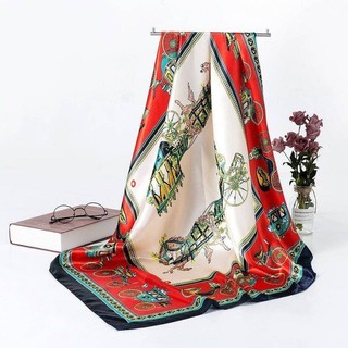 Khăn Choàng Vuông 90 * 90cm Chất Liệu Lụa