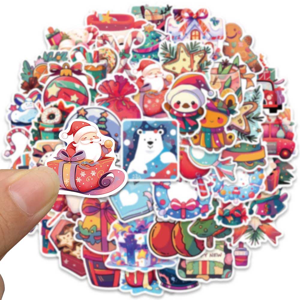 Bộ 50 Miếng Dán Trang Trí Mũ Bảo Hiểm / Xe Đạp / Mũ Bảo Hiểm Chống Thấm Nước In Họa Tiết graffiti Độc Đáo