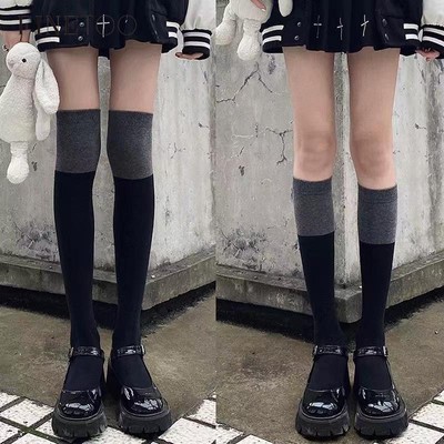 FINETOO Vớ Dài Đến Đầu Gối Mỏng Màu Sắc Hợp Thời Trang Dành Cho Nữ