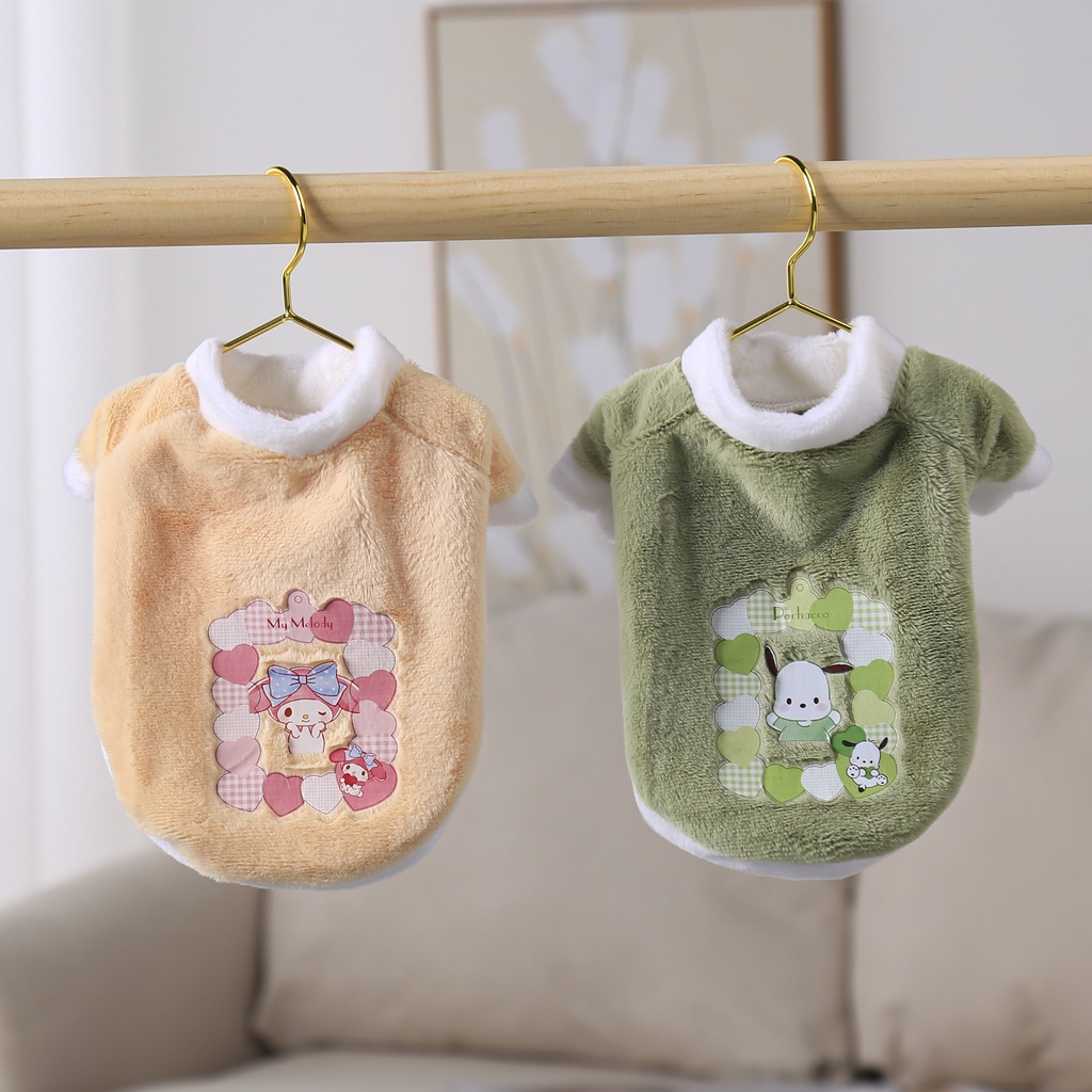 Bộ Quần Áo Thú Cưng Dễ Thương Bằng Vải Bông Phong Cách sanrio