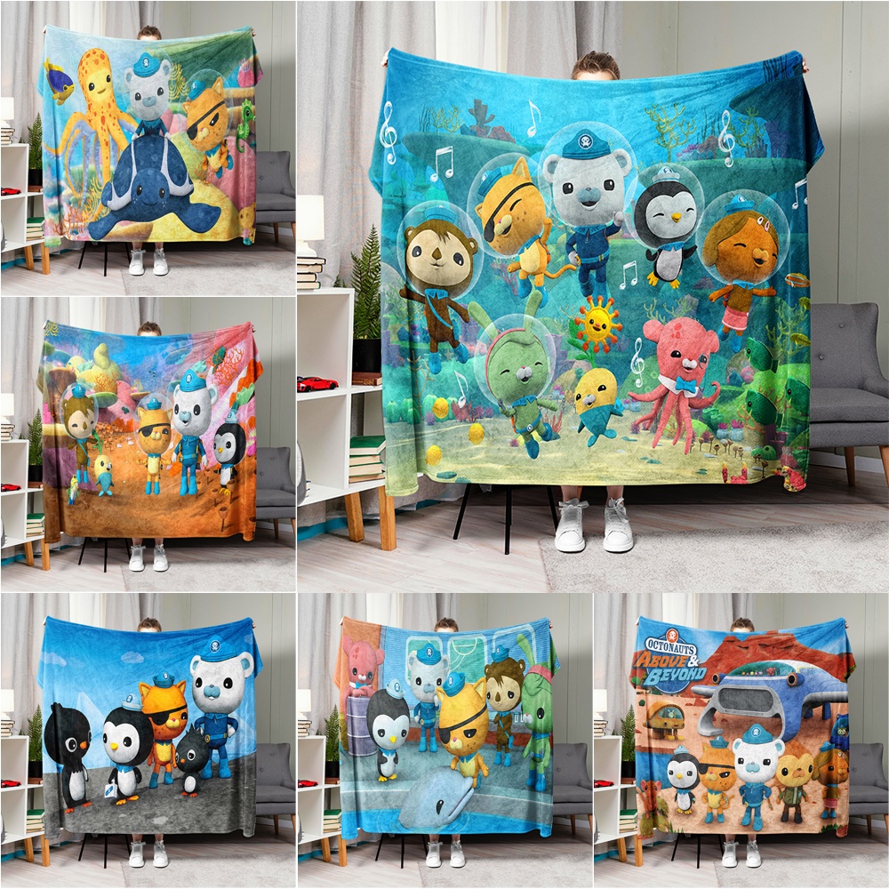 The octonauts Chăn flannel In Một Mặt Làm Quà Tặng Tốt Nhất Cho Mọi Người