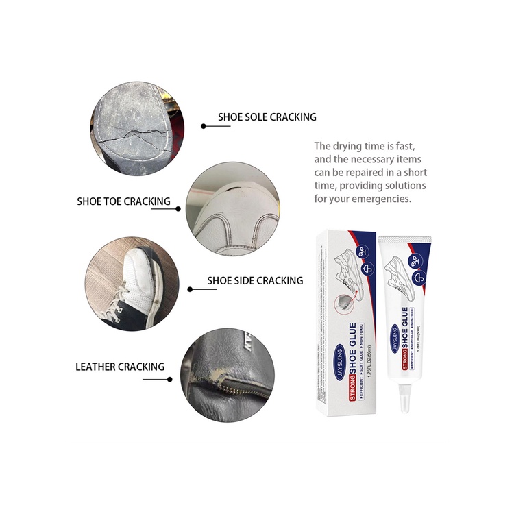 Có sẵn Cao su giày thể thao Chất kết dính / Seal bền và lâu dài Sửa chữa giày Keo dán giày Trang trí nội thất chất lượng cao  Keo dán giày không thấm nước Dễ sử dụng elle
