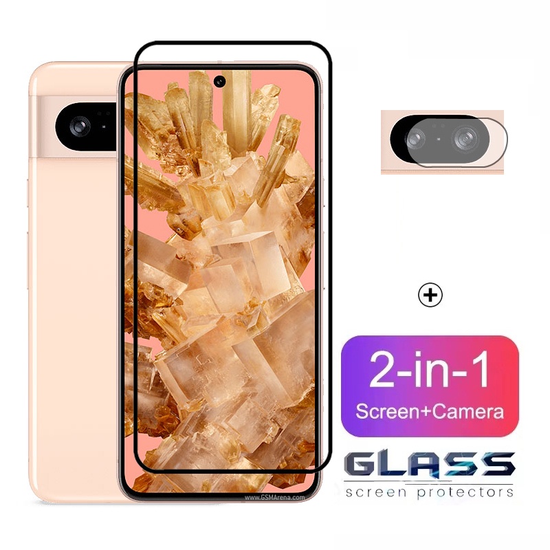Kính Cường Lực 9d 2 Trong 1 Bảo Vệ Toàn Màn Hình Cho google pixel 8 7 pro 4g 5g
