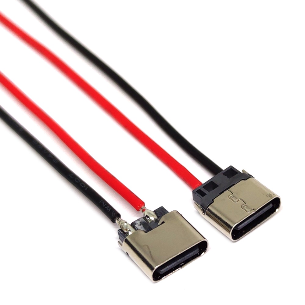 Set 2 Dây Cáp Nối Dài Chuyển Đổi Cổng type c Sang 2 pin