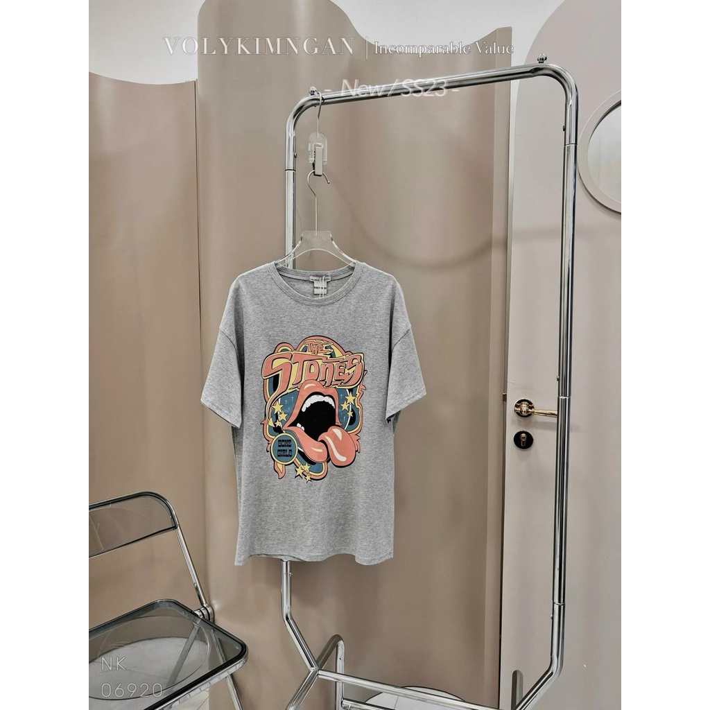 Áo some.girl pull.bear xám ghi tl