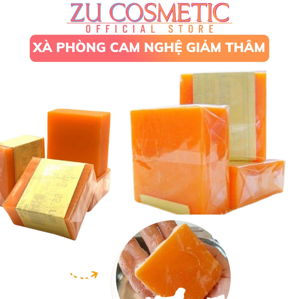 Xà Phòng Cam Nghệ Thái Lan Xà Phòng Galong Trắng Da Giảm Mụn Thâm Orange Soap 65gr