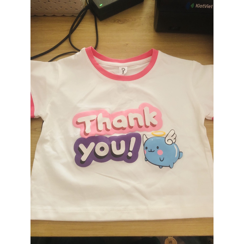 Áo thun trắng OMK thiên thần