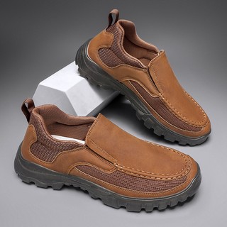 Giày nam bình thường giày lười giày lười làm việc giày thể thao thời trang giày da thủ công size 39-46