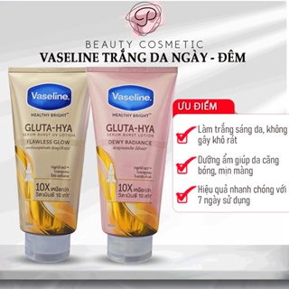 Kem Dưỡng Thể Vaseline Gluta-Hya Ngày Đêm Cấp Ẩm Dưỡng Da Trắng Sáng Mịn