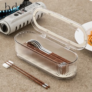 Hộp đựng muỗng đũa BDO trong suốt chống bụi tiện dụng