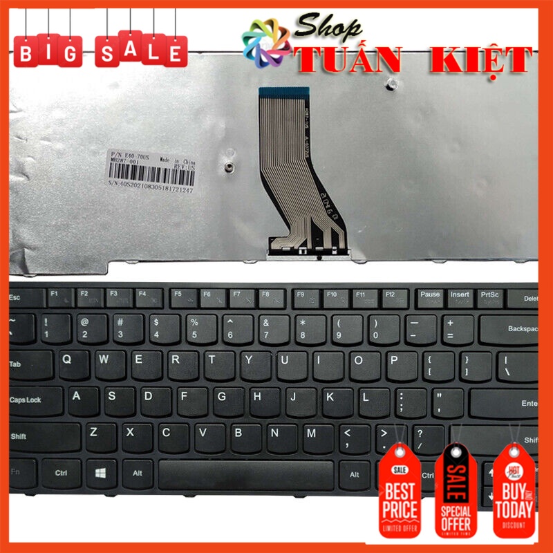 Bàn phím laptop Lenovo E40-70 E40-30 E40-45 E40-80 E40-81 E41-70 E41-80 614024457803
