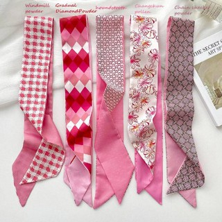 Khăn Quàng Cổ Vải Lụa Mỏng In Hoa Kiểu Pháp Cổ Điển Thời Trang Xuân Hè Cho Nữ