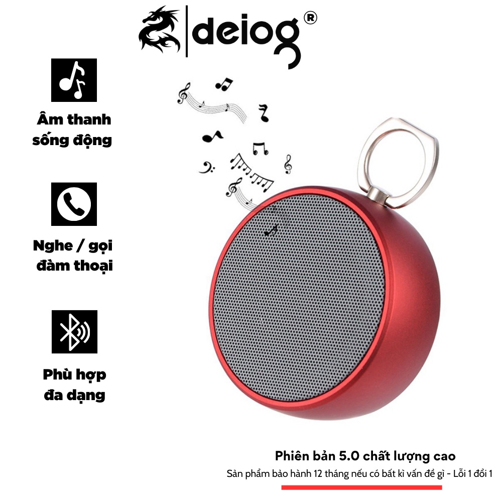 Loa bluetooth cầm tay mini Deiog 
 BS01 bọc thép cao cấp âm bass cực hay cắm thẻ nhớ cổng 3.5 thẻ nhớ có mic đàm thoại