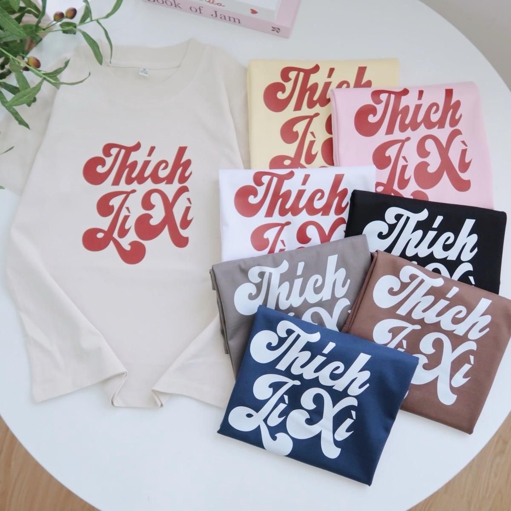 Áo Baby tee Thích Lì Xì áo thun nữ form vừa chất cotton