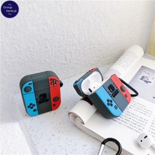 Vỏ Bảo Vệ Hộp Sạc Tai Nghe Apple Airpods1 / 2 Bluetooth Không Dây Bằng Silicon Hình Máy Chơi Game Nintendo Switch