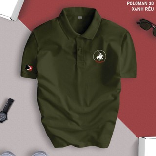 Áo Thun Polo Nam Basic POLOMAN Cổ bẻ Chất CVC Cá Sấu, Áo thun nam cổ bẻ Chuẩn Form Thanh lịch
