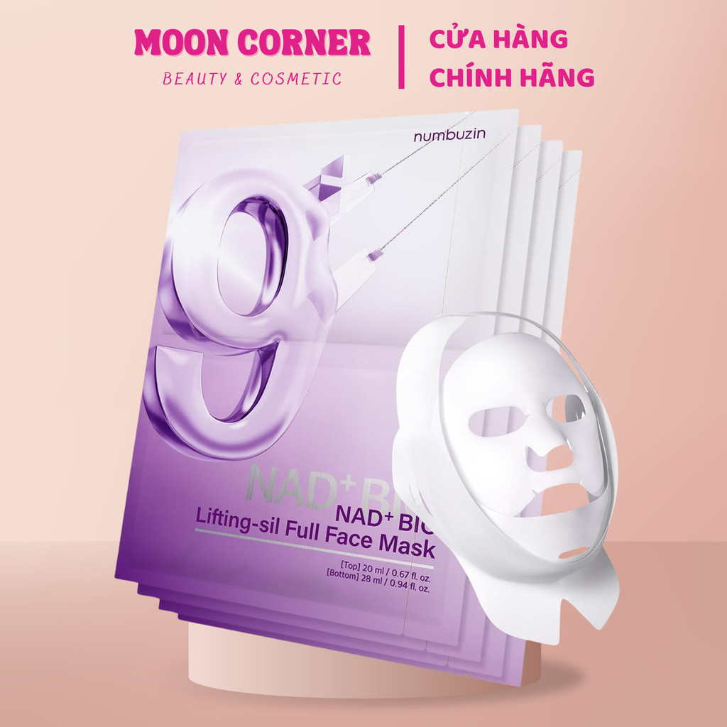 Mặt nạ nâng cơ Numbuzin No.9 NAD+ BIO Lifting-sil Full Face Mask No9