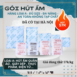 Gói Hút Ẩm Hạt Silicagel 1KG - Chống ẩm mốc, khử mùi, bảo quản thực phẩm và điện tử, gia dụng