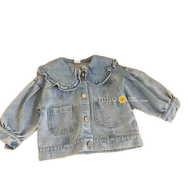 Áo Khoác denim In Họa Tiết Hoạt Hình Đáng Yêu Thời Trang Xuân Thu Phong Cách Hàn Quốc Cho Bé Gái 23