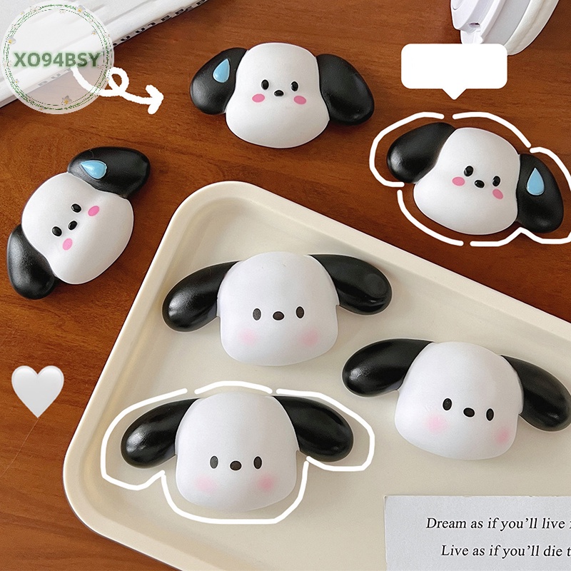 Xo94bsy Miếng Dán Silicon Hình Chú Chó Hoạt Họa 3d Dễ Thương Trang Trí Điện Thoại / Cốc Nước / Máy Tính diy Thích Hợp Làm Quà Tặng Đồ Chơi vn