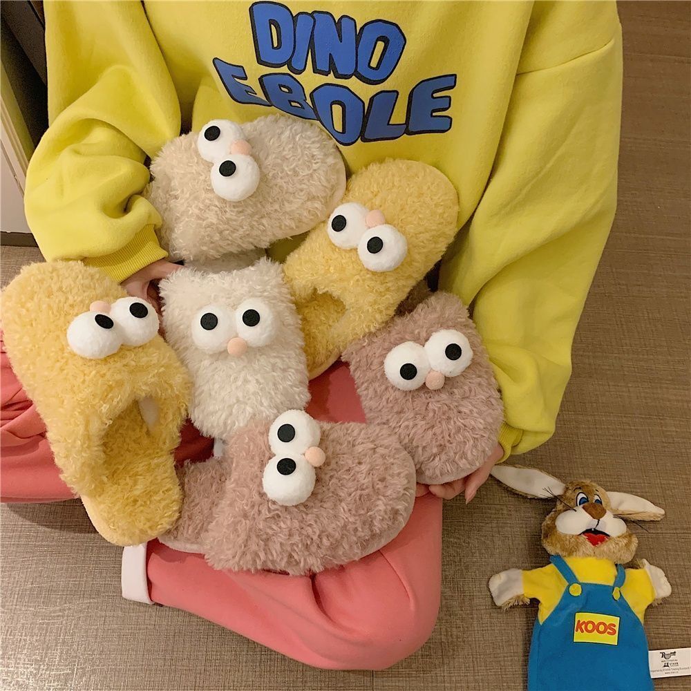 HHH  Dép Lông Đế Dày đi mùa đông Dép xỏ ngón đi bánh mì Thoải Mái Xinh Xắn B92H0JO 35Z230831