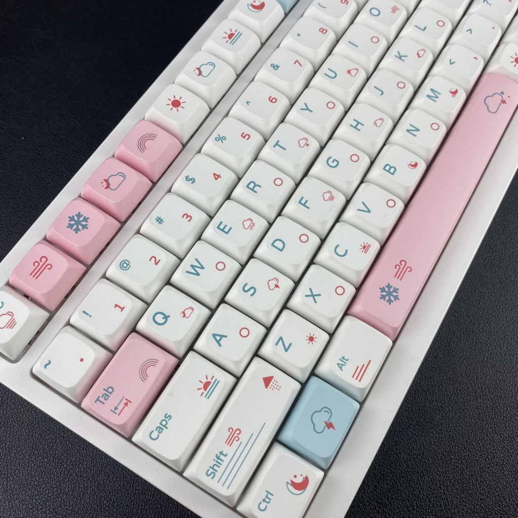 Keycaps Jinshuiloutai, chiều cao XDA, PBT, quá trình thăng hoa, 132 phím phù hợp với bàn phím có 61 68 84 87 98 100 104 phím
