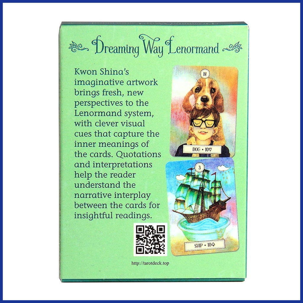 Bộ Thẻ Bài tarot Phiên Bản Tiếng Anh dreaming way lenormand oracle